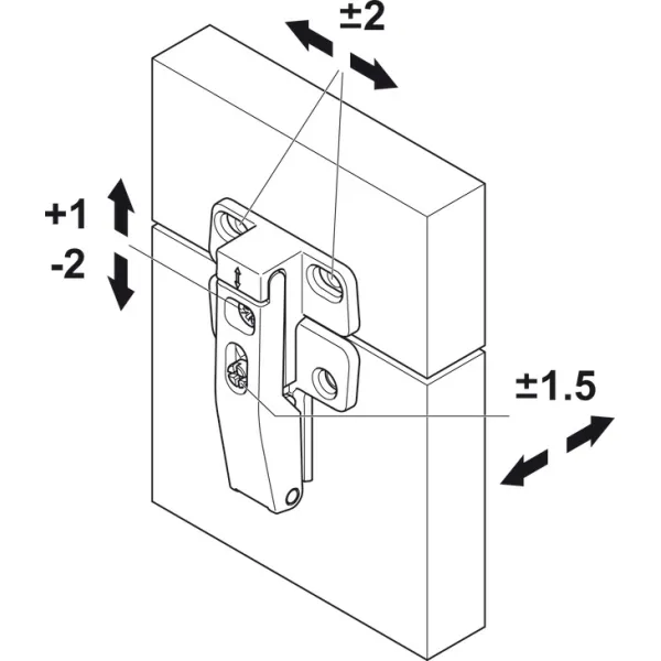 Lankstas tarpinis FOLD mechanizmui HAFELE