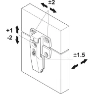 Lankstas tarpinis FOLD mechanizmui HAFELE