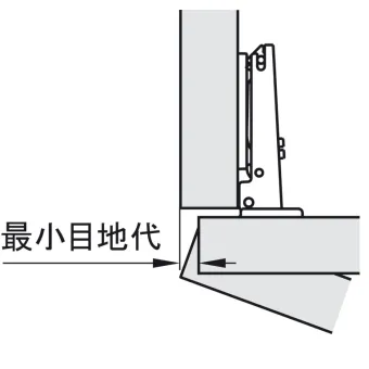 Concealed hinge, Häfele Metalla SM Combi 110°, full overlay mounting