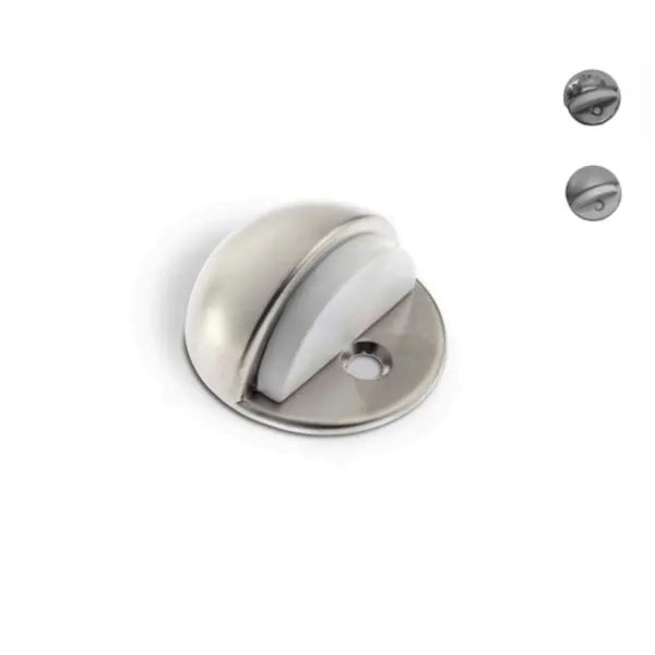 Floor door support Ø44mm H24mm matt chrome REI
