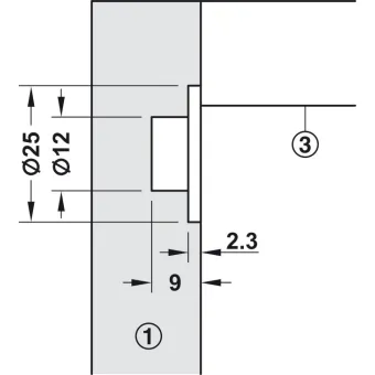 Mechanizmas nuleidimo su trosu A dešinė