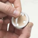 Atramėlė durims Ø45mm, H30mm, nerūdijančio plieno spalva