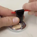 Atramėlė durims Ø45mm, H30mm, nerūdijančio plieno spalva