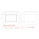 Rozečių blokas CONEO 1xCEE7/3, dvigubas USB kroviklis, 2 tušti moduliai, laidas L200mm, GST18