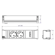 RB CONI 2xCEE7/3+1xCM laid.L200GST18