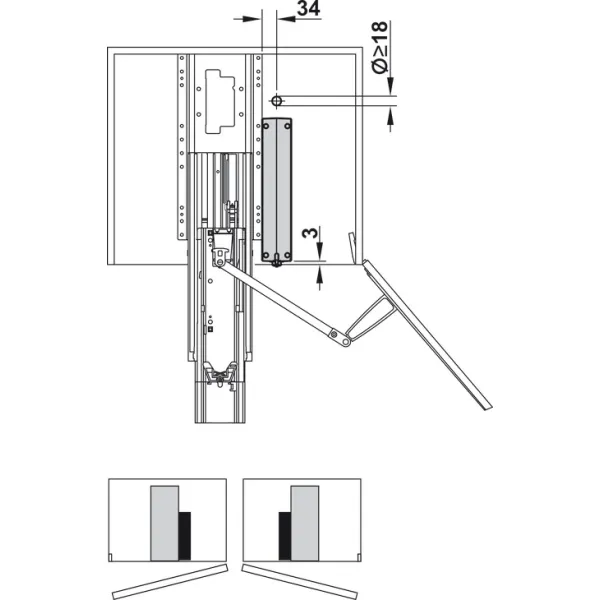 Electric door opener, Kesseböhmer eTouch