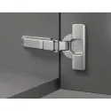 Concealed hinge, Duomatic 105°, for thin wooden doors from 10mm and above, full overlay mounting