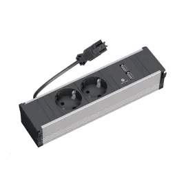 RB CONI 2xCEE7/3+d.USB krov. laid.L200GST18