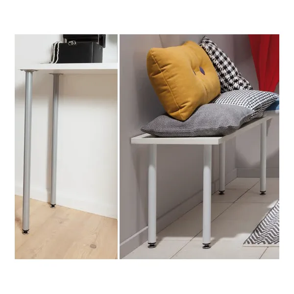 Koja stalui apvali reguliuojama Ø30mm, H700mm, juoda M10