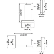 Fiksatorius durims magnetini H75 ner.plienas HAFEL
