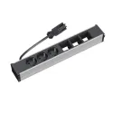 Rozečių blokas CONI 3xCEE7/3, 3 tušti moduliai, laidas L200mm, GST18