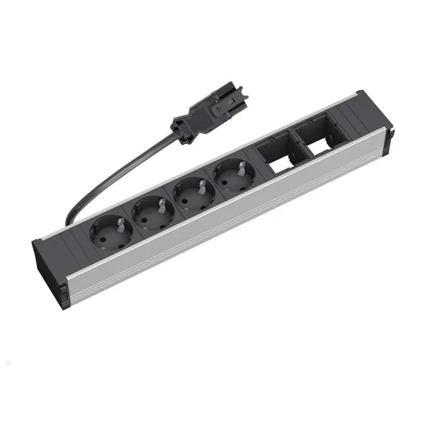 Rozečių blokas CONI 4xCEE7/3, 2 tušti moduliai, laidas L200mm, GST18