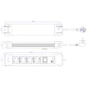 CONNECTUS 12xCEE7/3 1xSwitch L2m CEE7/7