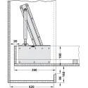 Foldaway bed fitting, Bettlift, for end mounting