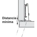 Concealed hinge, Duomatic 110°, half overlay mounting/twin mounting