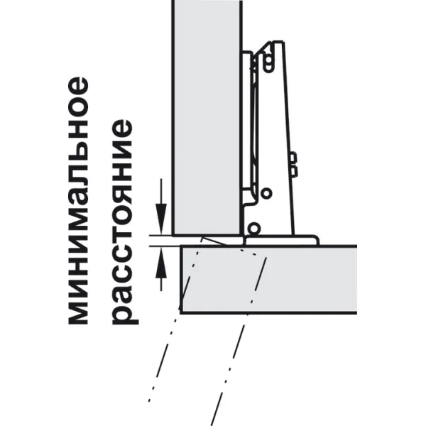 Concealed hinge, Duomatic 110°, half overlay mounting/twin mounting