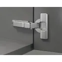 Concealed hinge, Häfele Duomatic Push 110°, half overlay mounting/twin mounting