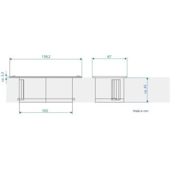DUE 2xCEE7/3 Line L2m wire cable