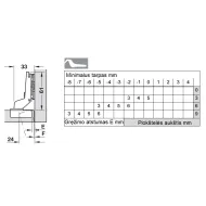Lankstas 35' vidinis, 17mm 11 SALICE