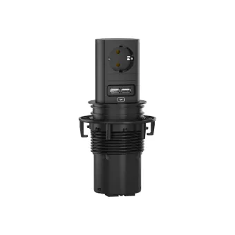 ELEVATOR 1xCEE7/3 1xUSB Charger L2m AEH RAL9005