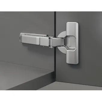 Concealed hinge, Häfele Duomatic Push 110°, inset mounting