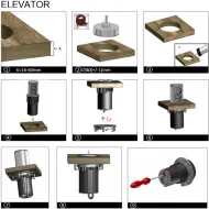 RB ELEVATOR 2xCEE7/3 ner.plienas laid.L2000