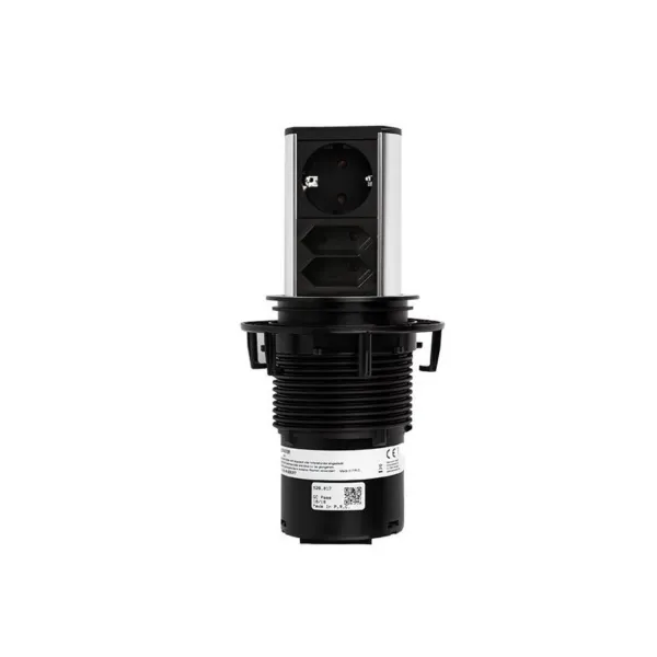 ELEVATOR 1xCEE7/3 2xEuro L2m wire end cable