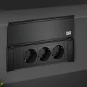 RB KAPSA S 2xCEE7/3+d.USB krov. laid.L2000
