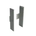 Endcaps 2 pcs. for double profile GOLA II, inner, dark brown