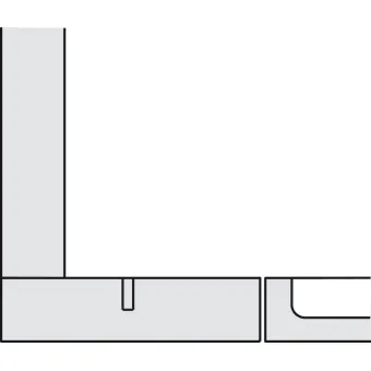 Concealed hinge, Häfele Duomatic Plus 110°, for standard blind corners