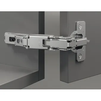 Concealed hinge, Häfele Duomatic 165°, full overlay mounting