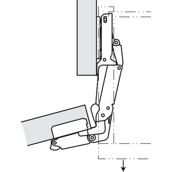Lankstas Ø35, išorinis 165°, 0mm, 11