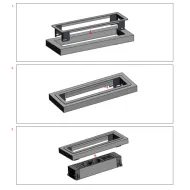 RB POWER FRAME 2xCEE7/3+1xCM plast. laid.L200GST18