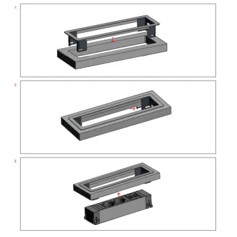 Rozečių blokas POWER FRAME 2xCEE7/3, dvigubas USB kroviklis, aliuminis, laidas L200mm, GST18
