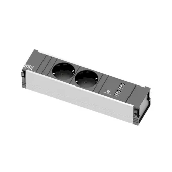 POWER FRAME 2xCEE7/3 1xUSB Charger Strom L0.2m GST18