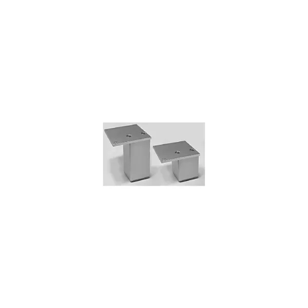 Furniture foot, aluminum 45x45mm H150mm