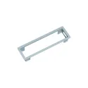 POWER FRAME mounting frame white aluminium, RAL9006 3-way