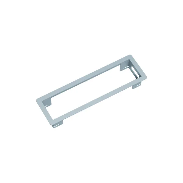 Rėmelis POWER FRAME 3 dalių rozečių blokui, L241mm, aliuminis RAL9006