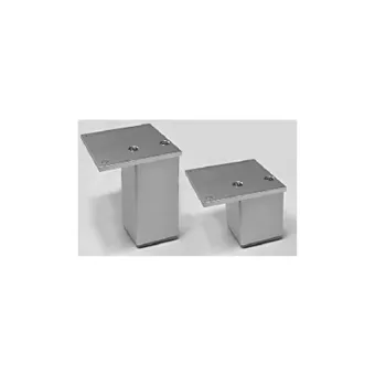 Furniture foot, aluminum 45x45mm H200mm