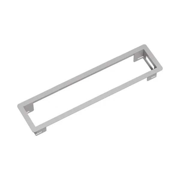 POWER FRAME mounting frame White aluminium RAL9006, 6-way