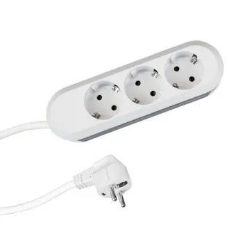 Rozečių blokas SMART 3xCEE7/3 balta laidas L3000mm