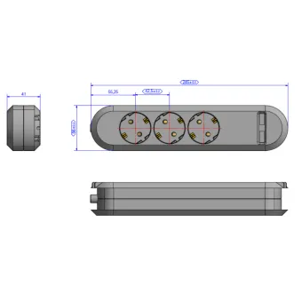 Power distributing unit SMART 3xCEE7/3 1xUSB Charger L1.5m CEE7/7