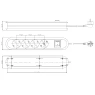 RB SMART 4xCEE7/3+jungikl. juoda laid.L1500