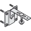 Securing bracket, prevents cabinet from tipping