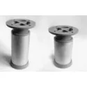 Furniture foot, aluminum, adjustable, Ø40mm H150mm
