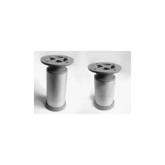 Furniture foot, aluminum, adjustable, Ø40mm H150mm