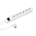 Power distributing unit SMART 6xCEE7/3 1xSwitch L1.5m CEE7/7, white