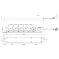 RB SMART 6xCEE7/3+jungikl. balta laid.L1500