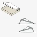 Rear single bed lifting mechanism