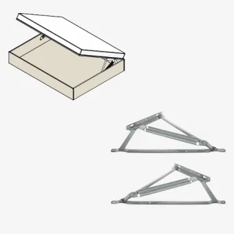 Rear single bed lifting mechanism